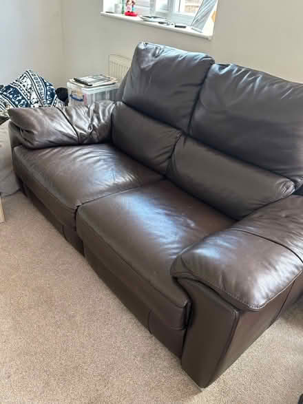 Photo of free Genuine Leather 2 Seater Sofa (Bocking) #2