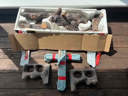 Photo of free Gas fireplace ceramic logs (Ln8) #1