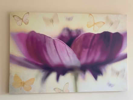 Photo of free Purple flower canvas/picture (Maidstone ME158) #1