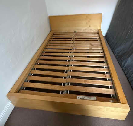 Photo of free Bed frame with headboard (Wa27qb) #1