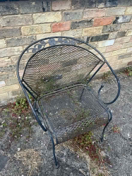 Photo of free Iron garden chair x 4 (Foxton CB22) #1