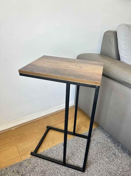 Photo of free wood and metal side table (Osterley, London TW7) #1