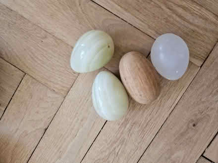 Photo of free some eggs made of crystal and a wooden one (Woodingdean BN2) #1