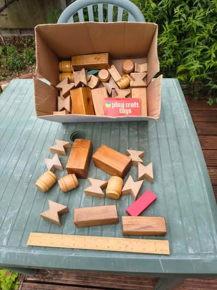 Photo of free Wooden building blocks toy (Stonehouse GL10) #1