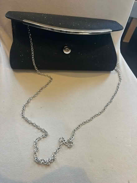 Photo of free Black clutch bag with shoulder strap (Lavender Hill SW11) #2