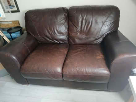 Photo of free Leather Sofa (Station Road, Langbank PA146YA) #1
