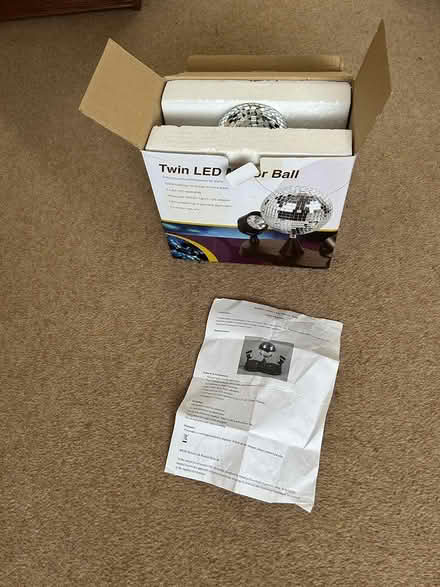Photo of free Twin LED Mirror-Ball (Stanway CO3) #3