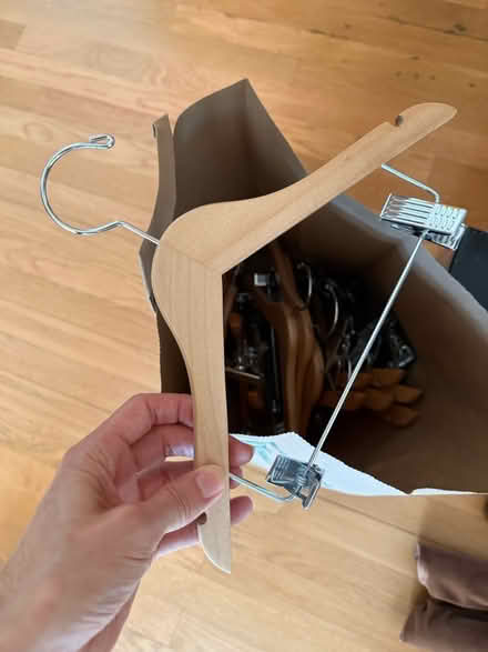 Photo of free 14 wood child hangers (Emerald Hills) #1