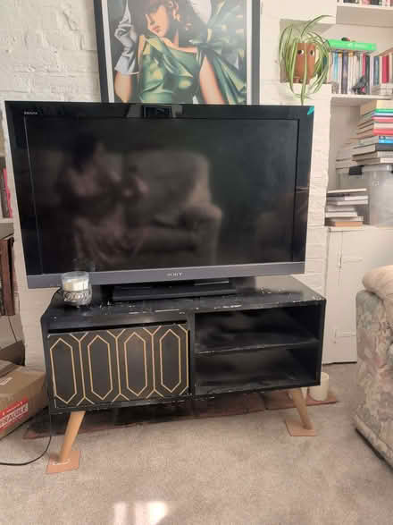 Photo of free Black TV stand (Etchinghill CT18) #1