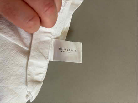 Photo of free John Lewis white table cloth (Mortlake SW13) #2