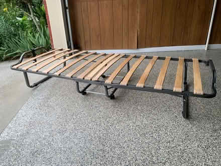 Photo of free Portable Folding Cot Frame (2 miles east of GA400, exit 12) #2