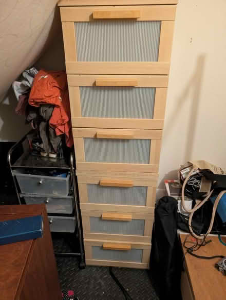 Photo of free Bed side tables stacked (Westhill AB32) #1