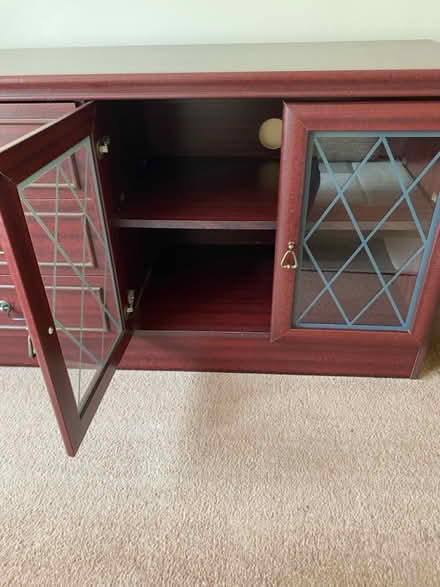 Photo of free Mahogany display cupboard (Maidstone ME158) #2