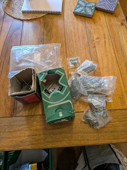 Photo of free Assorted screws and brackets (Stretford) #1