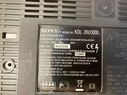 Photo of free Sony tv (East Grinstead RH19) #3