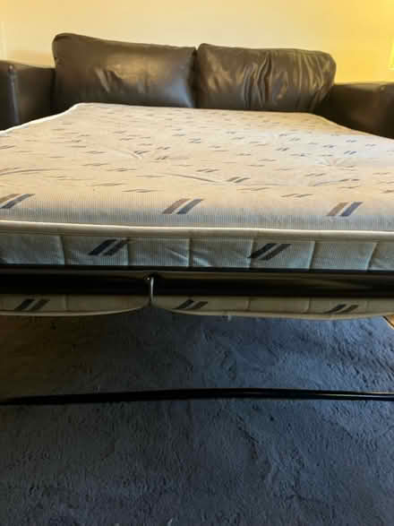 Photo of free Leather sofa bed (Ba2 4qj) #4