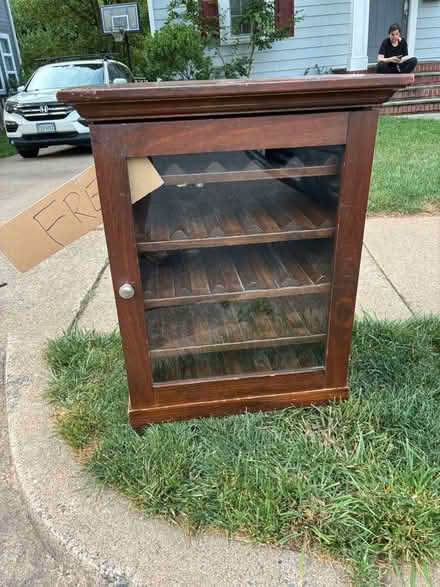 Photo of free Wine cabinet. Old (Arlington - Clarendon) #3