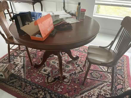 Photo of free 4 set round wood table w/2 chairs (Bartow in Taylor landing) #1