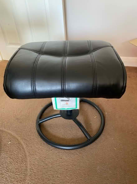 Photo of free Black leather effect swivel chair (Maidstone ME158) #2