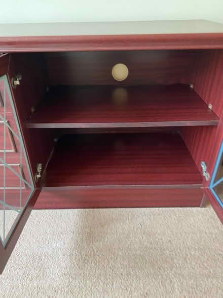 Photo of free Mahogany display cupboard (Maidstone ME158) #3