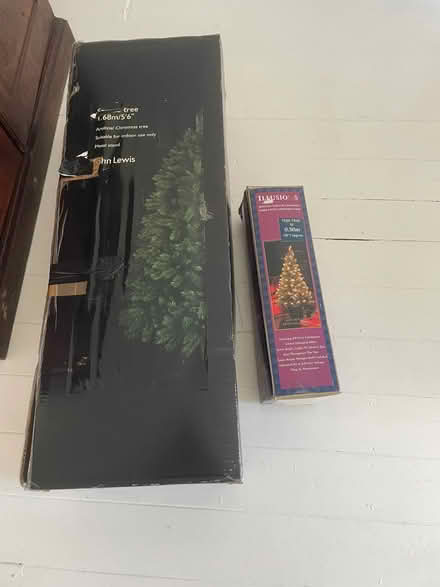 Photo of free Christmas Tree x 2 - artificial (Haringey, near St Ann's, N15) #1
