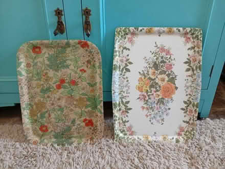 Photo of free 2 vintage trays (Buxworth SK23) #1