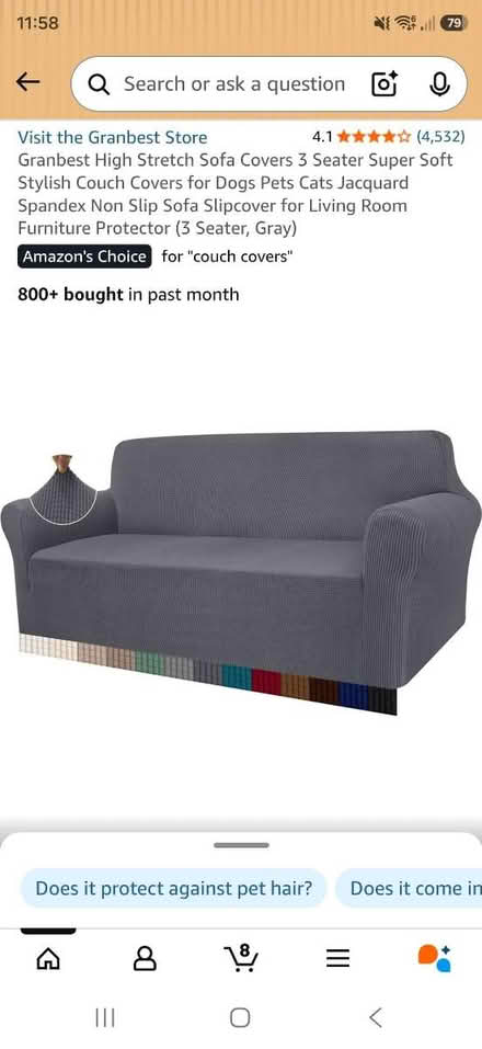 Photo of free 3 seater sofa cover (Crawley Down RH10) #3