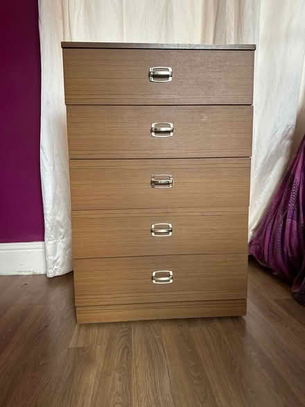 Photo of free 5 drawer chest of drawers. (Chorley PR6) #1