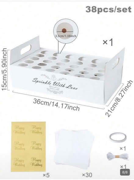 Photo of free Confetti tray & 30 cones (SE4) #2