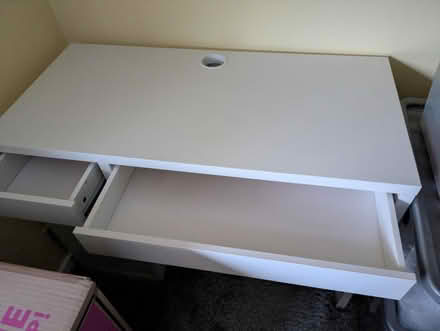 Photo of free White Computer Desk (Mow Cop ST7) #1