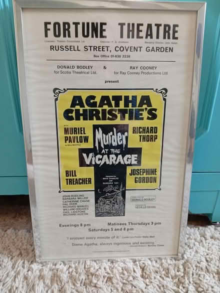 Photo of free 1970 Agatha Christie Poster (Buxworth SK23) #1