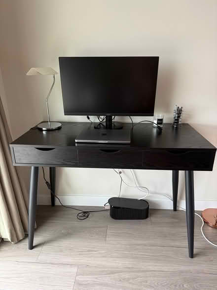 Photo of free Black wooden desk (Blackhorse Road E17) #1
