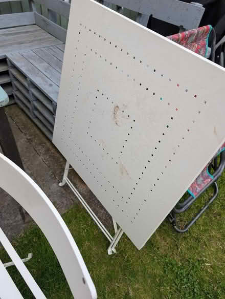 Photo of free Cream metal garden table and 4 chairs (City of Bristol BS4) #4