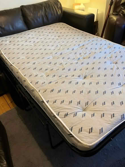 Photo of free Leather sofa bed (Ba2 4qj) #3