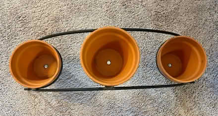 Photo of free Wrought Iron 3 Pot Planter (Owings Mills,MD) #2