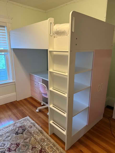 Photo of free Loft bed/desk and chair (Close to the Reading library) #2