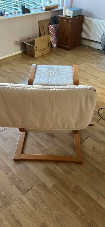 Photo of free IKEA poang chair and stool (Erith DA17) #2