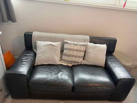 Photo of free Leather sofa (Emerson Park RM11) #1