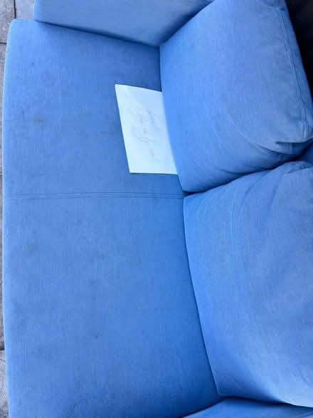 Photo of free Ikea two seater sofa blue (Hither Green SE13) #1