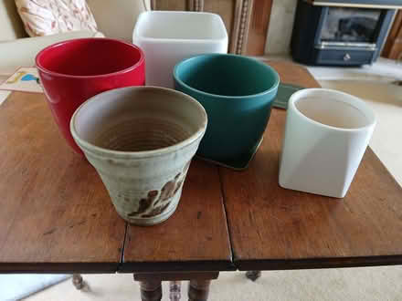 Photo of free 5 ceramic cache pots (Minster Lovell OX29) #1