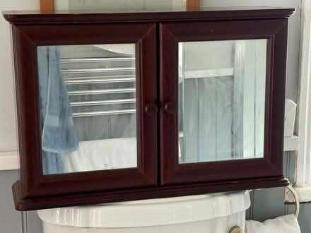 Photo of free Bathroom cabinet mahogany (Formby near Formby Station) #2