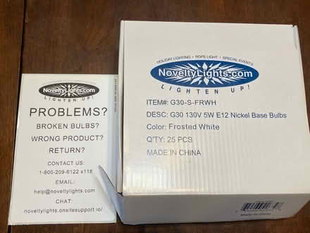 Photo of free Box 25 mini light bulbs (Petworth/ Park View) #1