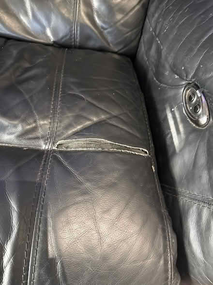 Photo of free Leather recliner sofa-set (Northolt) #2