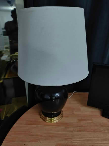 Photo of free Black lamp with white shade (Stevenage SG2) #1