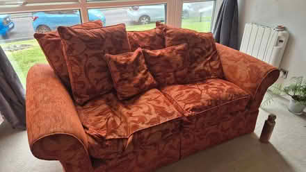Photo of free Sofa & matching footstool (Winchester) #1