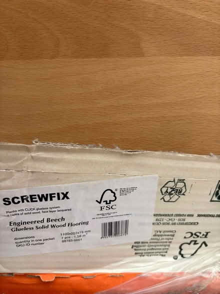 Photo of free Engineered beech wood flooring (Hailsham BN27) #2