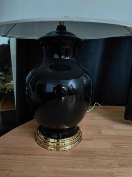 Photo of free Black lamp with white shade (Stevenage SG2) #2
