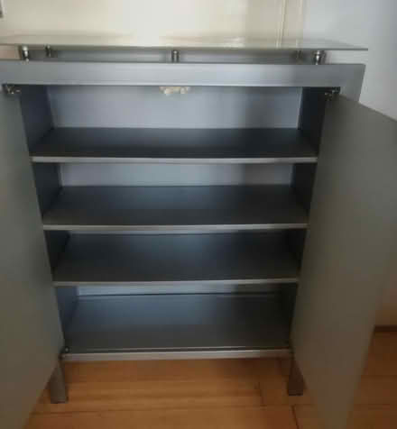 Photo of free Slim Grey/Glass Cabinet (Child's Hill NW2) #2