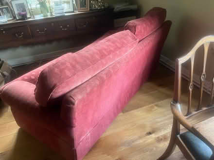 Photo of free Two claret sofas (Brockton TF11) #4