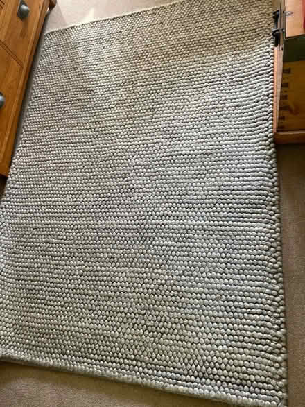 Photo of free Dunelm Mill Grey Bobble Rug (TN27 Biddenden) #1